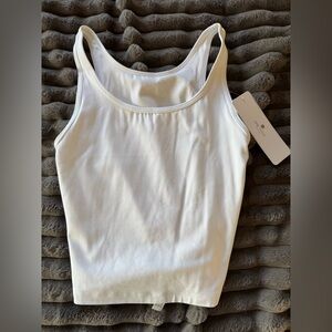 CRZ YOGA Classic White Tank Top